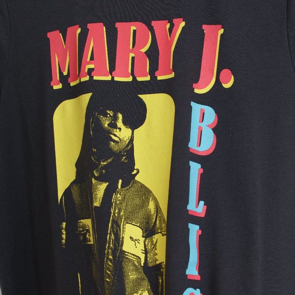 Mary J. Blige Shirt Womens Size 00 Black - Picture 3 of 5